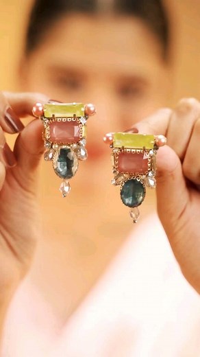 22K views · 105 reactions | Nature's canvas, adorned by hand: Discover the magic of these embroidered stone earrings!  Product details: SHRITA - ADORNED WITH STONES Code: JEW1106042 Visit Everstylish.com to shop 﫶 #fashion #styling #stylehack #jewelry #Everstylish #westernjewelry | EverStylish.com | Facebook