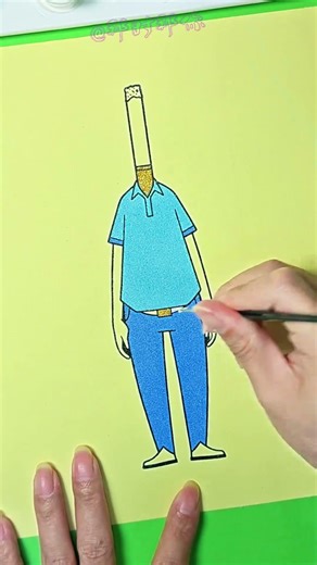 Isn't this Uncle Cigarette Butt? #BadDrawing #StressRelief #Handicraft #Immersive