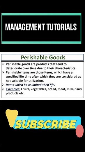 Perishable Goods