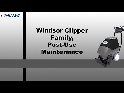 Windsor Carpet Extractor Post-Use Maintenance