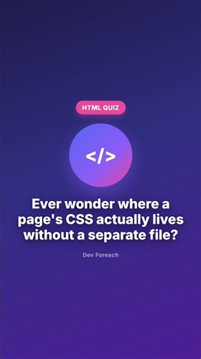 HTML Quiz #11: Where Do You Put CSS Rules Inside HTML? 🤔 #html #programming #codingquiz #htmlquiz