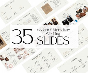 Wedding Slideshow for Wedding Party | Editable Google Slides Template for Wedding Attire, Day of Timelines, Wedding Roles   More - Etsy