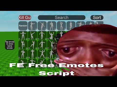 *FE* Free Emotes Gui Roblox Script Hack | Fluxus / Hydrogen / Delta / Arceus X