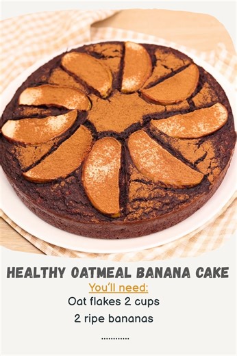 Do you have oat flakes and 2 banana? Try this light and healthy cake! #fblifestyle | Simple Food - videos and recipes