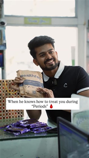 Akshay Athare on Instagram: "🏷️ Tag him 🩸 & let him know how to treat you during your periods 🙈 #relatable #periods #trending #HealthFab #gopadfree"