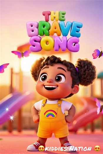 Every toddler needs this brave song ✨ Save for later! Little steps. Big bravery. 💛 Play this before school, bedtime, or the playground! Deep breath… count to 3… YOU CAN DO IT! 💛 #Thebravesong #ToddlerLearning #FYP #NurseryRhymes #PreschoolLearning