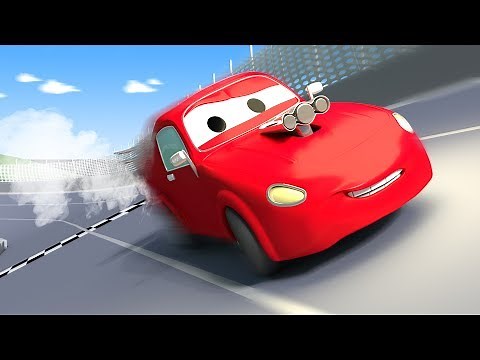 Tom The Tow Truck and Jerry the race car in Car City | Cars construction cartoon for children