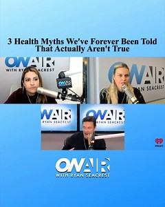 Turns out these popular health tips are actually not entirely true 🫠 Here's more from today's hack: https://onairwithryan.iheart.com/featured/ryan-seacrest/content/2022-10-06-3-health-myths-weve-forever-been-told-that-actually-arent-true/ | On Air with Ryan Seacrest