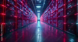 Efficient warehouse system with IoT devices for data flow and predictive maintenance. Concept Warehouse Management, IoT Devices, Data Flow, Predictive Maintenance, Efficient System