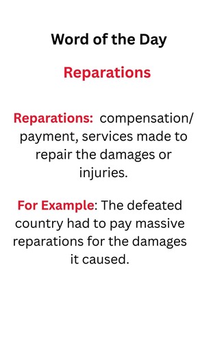 #easyenglishpractice #improvespokenenglish #vocabulary #learna newworddaily #goodwords#reparation#