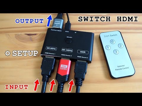 Switch HDMI 3 ports with remote control • Unboxing, setup and test