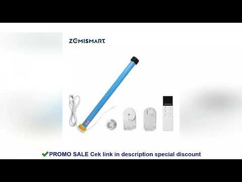 Zemismart WiFi Electric Roller Shade Motor Work with Tuya RF Remote Control for 30mm 37mm Tube Motor