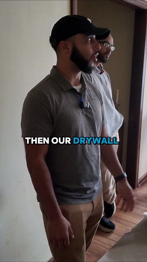 Covering all bases to keep this space clean! We removed wallpaper and shifted furniture, making way for our drywall expert to work some magic. Now, with a fresh coat of primer, we’re all set for the final paint touch-up. Creating a dust-free renovation zone is what we're all about! #luxuryrenovation #kitchenandbath #dustfree #homerenovationideas #highendinteriors #drywallinstallation #interiordesigninspo #Adoniskitchenbath #LuxuryRemodels | Adonis Kitchen & Bath | Facebook