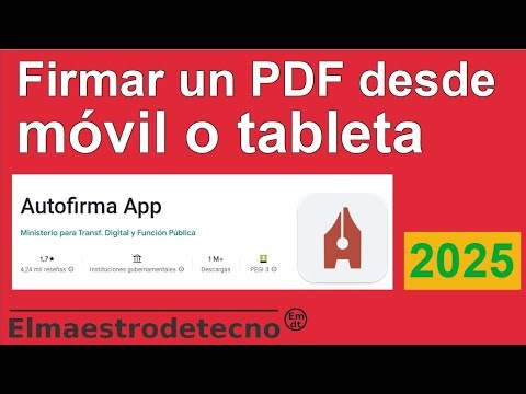 How to sign a document on a phone or tablet? Autofirma App