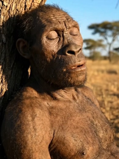 A prehistoric Homo habilis and the bee. 1 Million Years Ago. ♒ #AncientHistory #anthropology #EarlyHumans #Evolution #prehistoric #primal #primitive #firsthumans