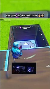 BEST 3V3 GO GOATED START 😎🤯 #fortnite #fortniteclips #fortnitefunny