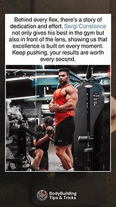 Every flex tells a story of dedication. Sergi Constance shows us that excellence is earned both in the gym and in front of the lens. Keep pushing—your hard work is always worth it. 💪📸 | BodyBuilding Tips & Tricks