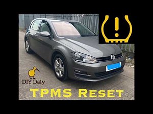 How to Reset VW Golf TPMS (tyre pressure monitoring system) light