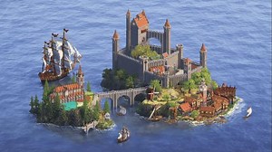 【MC 建筑 转】中世纪小镇 - Landein |生存世界地图下载
