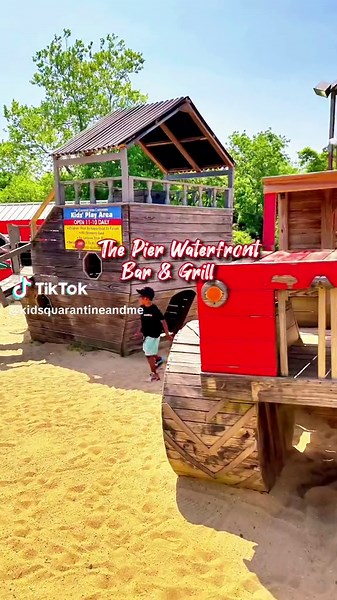 Best Kids-Friendly Restaurant in Maryland 📍 The Pier Waterfront Bar & Grill 48 S River Rd. S #103 Edgewater, MD 21037 ✨Why should you go? They have Tiki bars for all of your drinking cravings. Beach chairs, great deck seating with stunning river views, and an outside beach sand play area for your kids to have fun! Oh, one more thing! You can go jet skiing with your kids too! 😎Atmosphere: Chill & layback! They have live music on the weekends. 🥗Food: 8/10 We had a fried shrimp basket, kids' piz
