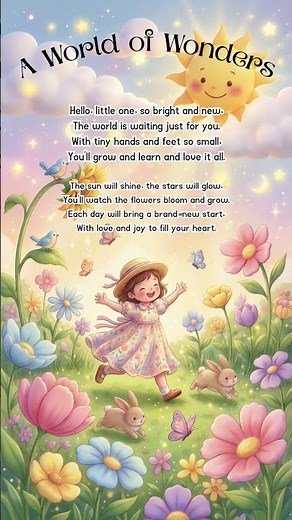 A World of Wonders ✨ | Beautiful Kids Poem