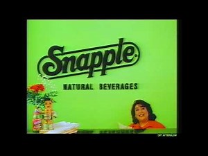 1995 Snapple Iced Tea Commercial -Dan Schnepple Often Confused with Snapple