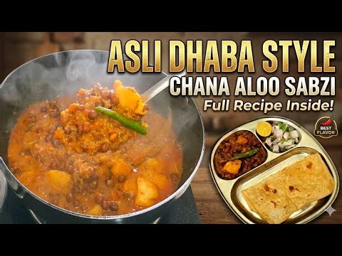 This Dhaba Style Chana Aloo Sabzi is pure MAGIC! ✨ Easy 15 Min Lunch And Dinner Recipe