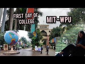 vlog :- FIRST DAY OF COLLEGE . mit-wpu . MIT pune . #mitwpu #mitpune #collegelife
