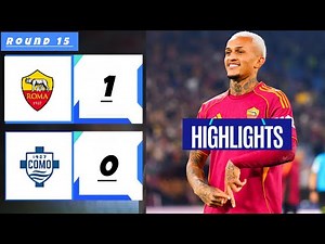Roma vs Como (1-0 ) Gli Highlights oggi | Serie A 2025 | AS roma - como 1907 | Gol di Wesley Franca