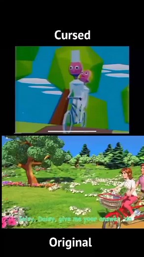 cursed cocomelon song. #daisy #cocomelon #creepy #fyp | Daisy Daisy Creepy Song