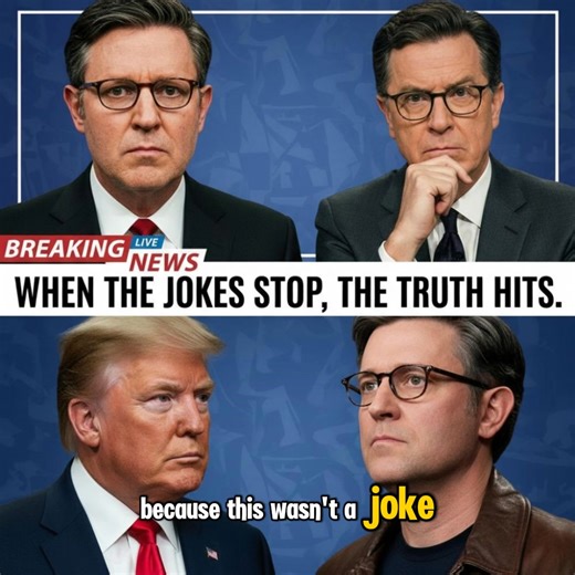 🔥 BREAKING: Stephen Colbert just unleashed a savage on-air takedown of Speaker Mike Johnson, exposing his tight coordination with Trump! 🔥 Full story: https://us.topbrand.live/13750/ Colbert hit with brutal flip-flops, loyalty scripts, and hard receipts — the studio went from laughs to stunned silence. Clips are exploding online, and Johnson’s scrambling for damage control as DC feels the heat. This wasn’t just comedy — it struck a real nerve! What do you think — did Colbert go too far? 👀😏 #