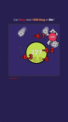 Can Ninja 🥷 deal 1000 Damage in 60 second?!