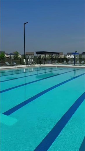 Resort-Style Luxury Community Pool: Lap Lanes, Sun Shelf, Pergola Lounges — Summer Starts Here