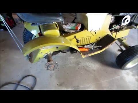 Installing the new belt in the Sears SS16