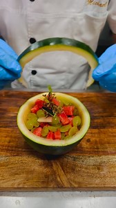 1.1K views · 714 reactions | Watermelon grapes basket | instant, watermelon, grapes, salad recipe by @yourchefmac #watermelon #grapes #health | Ra Vi | Facebook