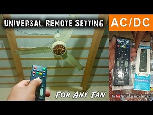 How To Use Universal Remote on Any AC/DC Fan | Universal Remote Full Settings