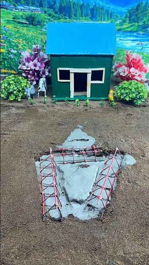 Amazing Mini Bridge Construction Near Tiny House! 🏡🌉