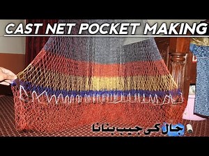 how to make cast net pocket |pocket cast net|cast net making