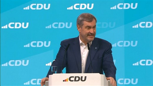 phoenix vor ort: CDU-Parteitag: Rede von Markus Söder