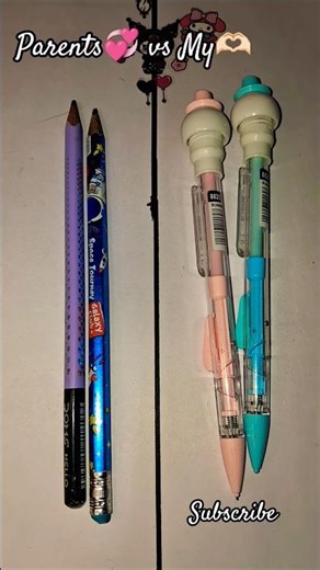 My vs my parents Stationery item 🩵💖#stationarycollection​ #cutestationery​ #stationery​ #shorts