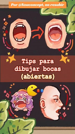 🎨 Cómo dibujar BOCAS ABIERTAS en 1 minuto!! usando el Pacman >:) esta vez dejamos del lado al among us, pero pronto vuelve!! #comodibujar #howtodraw #tipsdedibujo #tutorialdedibujo #arttips