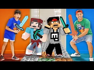 Jason and Alex with friends from Supermarket - Minecraft Animation