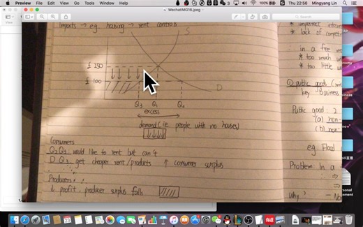 PED在完整的demand curve（需求曲线）上的变化 + methods of price stabilisation