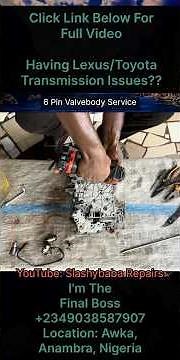 Toyota Lexus Valve Body Service. ES300 Avalon Camry Sienna Solara. A541E A540E Shift Problems SOLVED