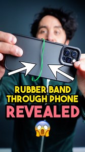 3.8M views · 62K reactions | Rubber Band Through Phone Revealed!! If you like puzzles, optical illusions and magic, I'm on tour in 2025 with a brand new live show featuring all that good stuff! You can grab tickets via the link in the comments below or my bioor #magictrick #magician #puzzle #fyp | Pete Firman | Facebook