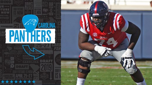 Carolina Panthers select Ole Miss tackle Greg Little No. 37 in the 2019 NFL Draft