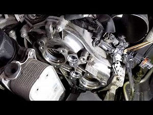 Mercedes Benz W211 E350 4Matic - Crankshaft Position Sensor + Magnetic Solenoid Adjuster replacement