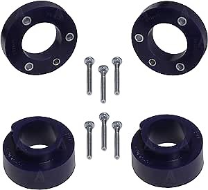 Complete Front & Rear Levelling Lift Kit 30mm /1.18" 10 pcs - Front Strut Spacers & Rear Coil Springs Spacers in High grade Polyurethane PU Left & Right - fits BMWX5 E53 SERIES 1999-2006