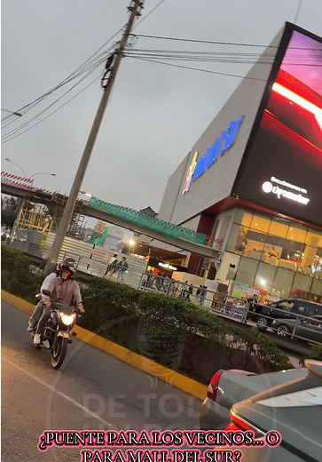 FUENTE: LA REPÚBLICA | POLÉMICA POR PUENTE DE MÁS DE S/3,5 MILLONES QUE CONECTARÁ DIRECTO CON MALL DEL SUR#malldelsur @Fonavi ¡LO TIENE TODO! #peru🇵🇪 #limasur #sanjuandemiraflores #malldelsur