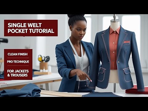 How to Sew a Single Welt Pocket Like a Pro | Clean Finish Pocket for Jackets & Trousers